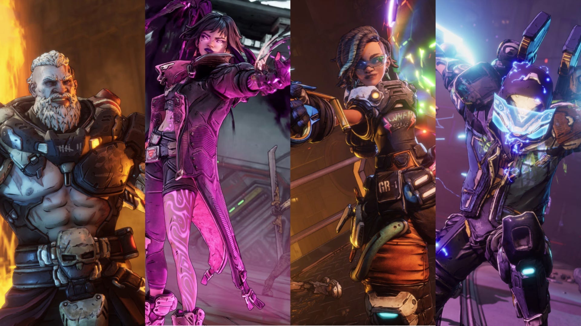 borderlands 4 class header rafa amon vex harlowe