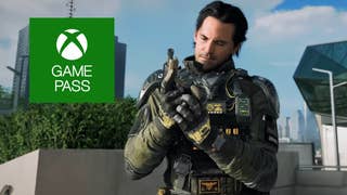Call of Duty Black Ops 7 character holding pistol with Game Pass logo in green superimposed