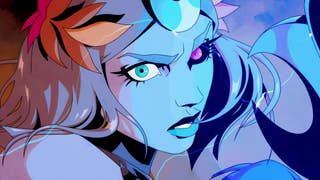 Close up of Melinoe the witch in Hades 2