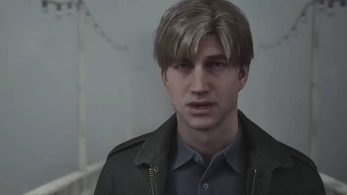 Close up of James, protagonist from Silent Hill 2 remake