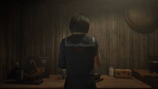 Hinako can be seen with her back to the camera as she reads a letter in Silent Hill f