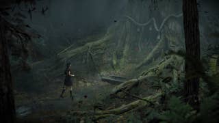 Hinako approaches the Sacred Sword in Silent Hill f