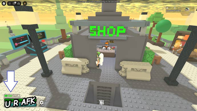 A screenshot of Something Evil Will Happen in Roblox showing the game's Dosh button.