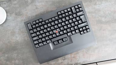 Tex Shinobi keyboard on grey background