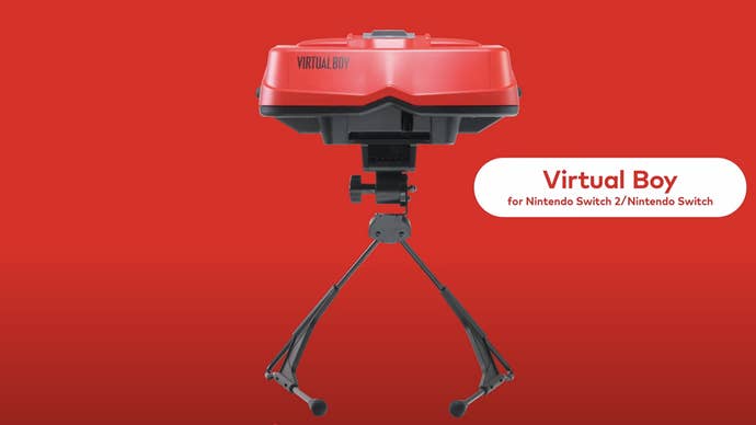 The Virtual Boy accessory for the Switch and Switch 2, which lets you play the Virtual Boy games available in the Nintendo Classics library.
